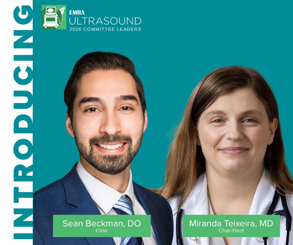 emresidents's tweet image. Introducing: 2026 Ultrasound Committee!

We're excited to see the work this team will accomplish this year to provide information about ultrasounds to the EMRA community.

Learn more: emra.org/be-involved/co… 

#EMLeadership #EMRAFamily #Ultrasound