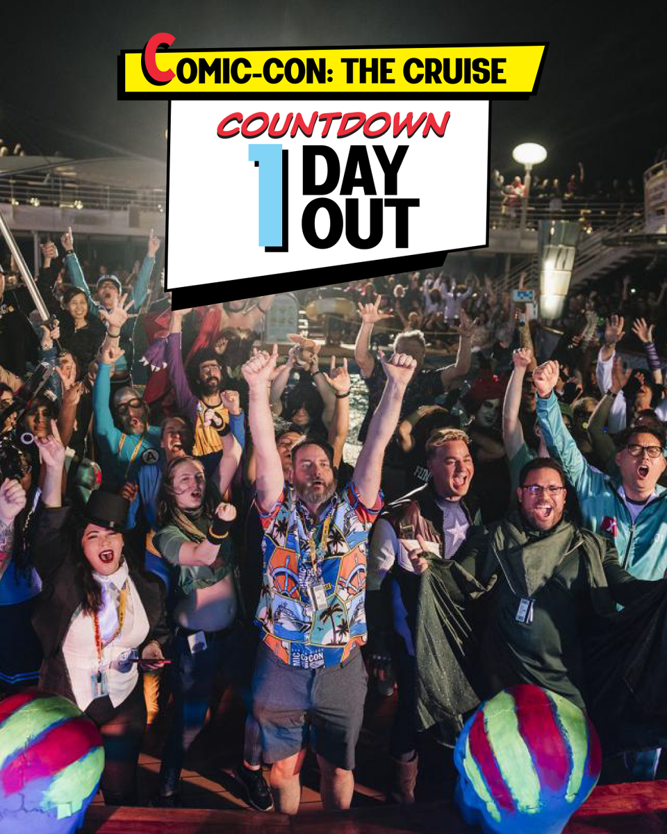 ComicConCruise's tweet photo. Comic-Con: The Cruise is setting sail TOMORROW. Are you ready?! #ComicConCruise https://t.co/ezY0XxJ7wl