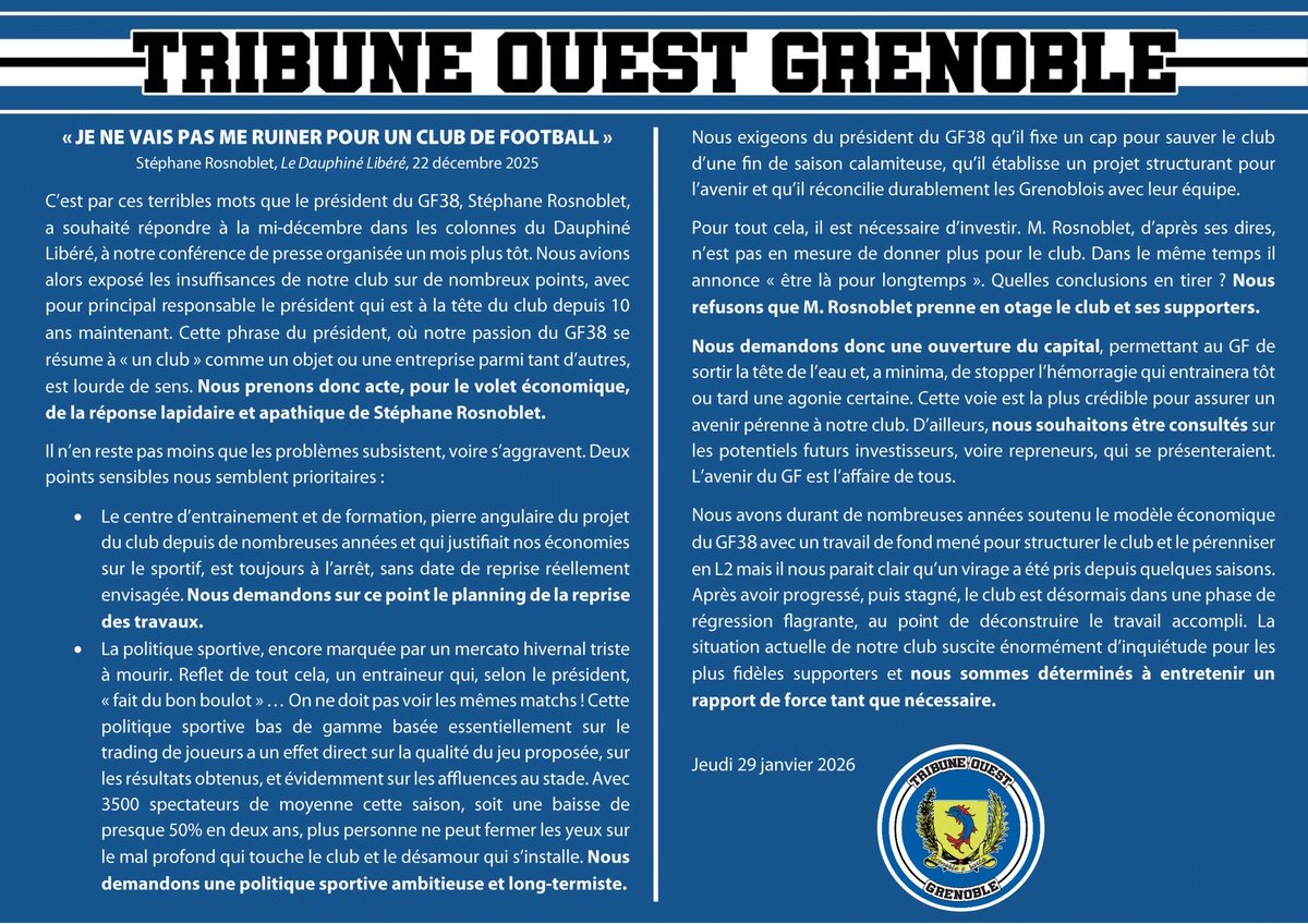 TribuneOuest Grenoble tweet media