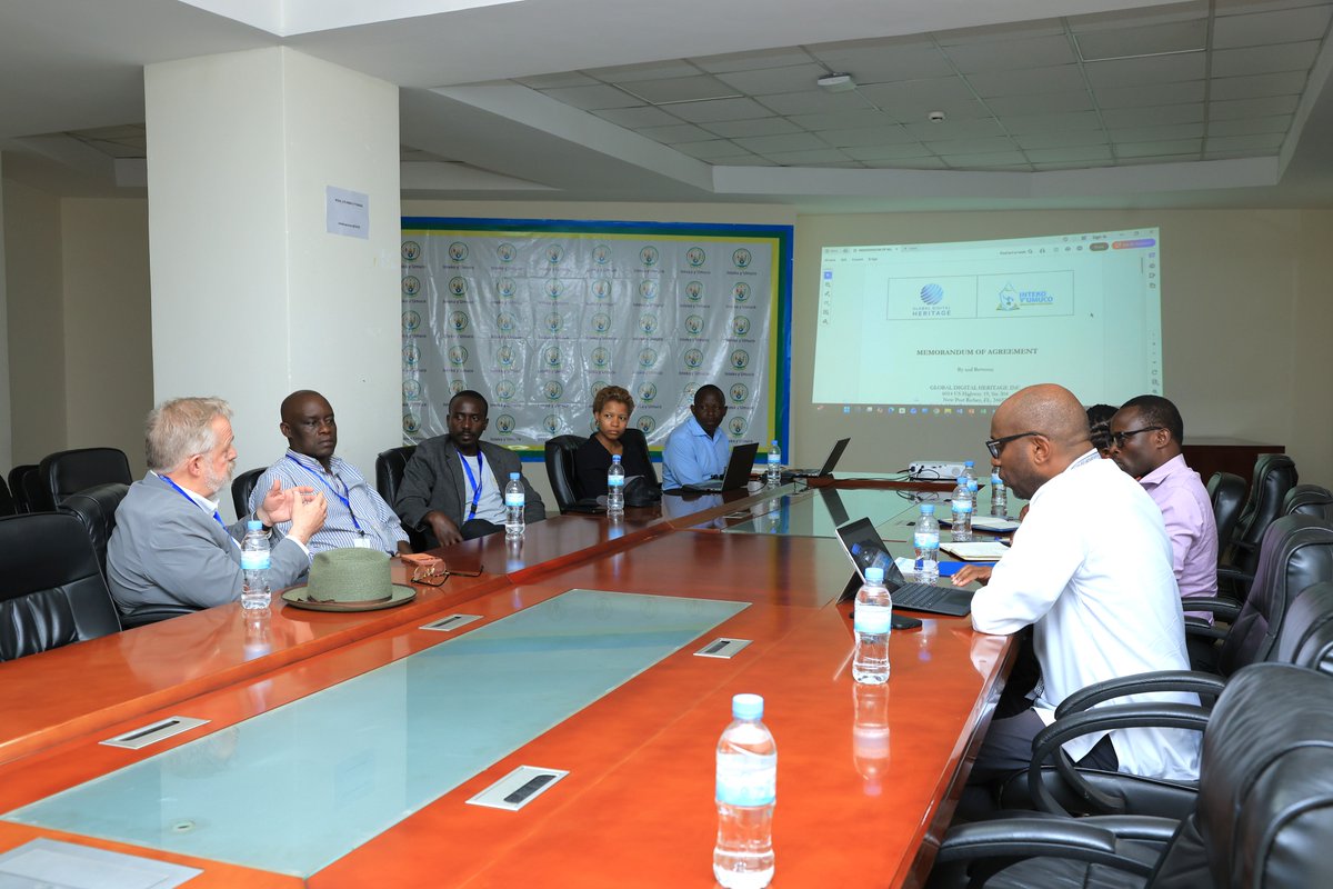 The agreement, signed by the Director General of #RCHA Amb. <a href="/MasozeraRobert/">Robert Masozera</a> and Dr. Herbert Maschner (President of GDH), focuses on the digital documentation of museum collections, archaeological sites, and the training of heritage professionals and scholars in new technologies.