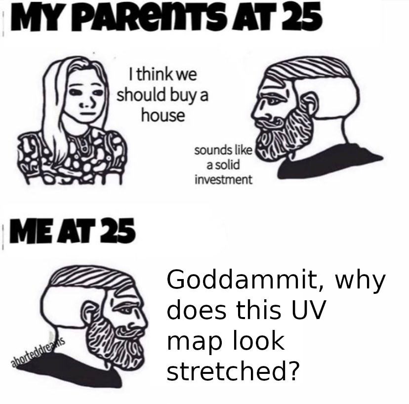 Don't move the vertices of the mesh after UV mapping