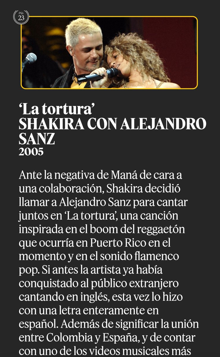 Shakira es la artista femenina con más canciones en el "Top 100 de grandes canciones de la historia en español" según Billboard 👑 #shakira