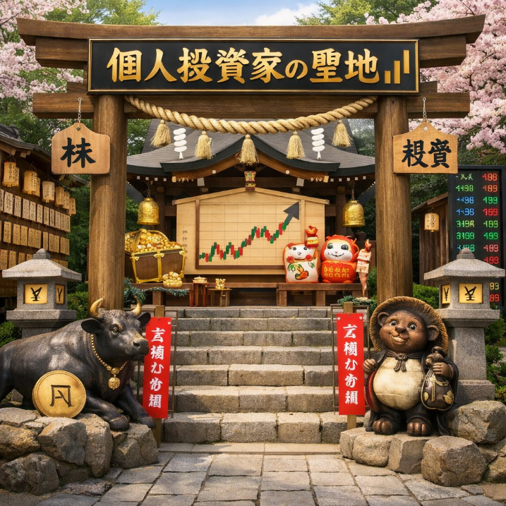 相場王ししゃもん(sixamo) <a href="/komochisixamo/">相場王ししゃもん(sixamo)</a> の認定する個人投資家の聖地は、

・東京 愛宕神社
・京都 御金神社
・宮城 金蛇水神社

個人投資家を目指すお前等は全員今すぐ行ってたくさん御賽銭を投げるように。