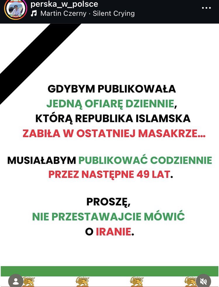 Iranka mieszkająca w Polsce prosi byśmy nie milczeli. 

#IranRevolution2026 #SupportPersian