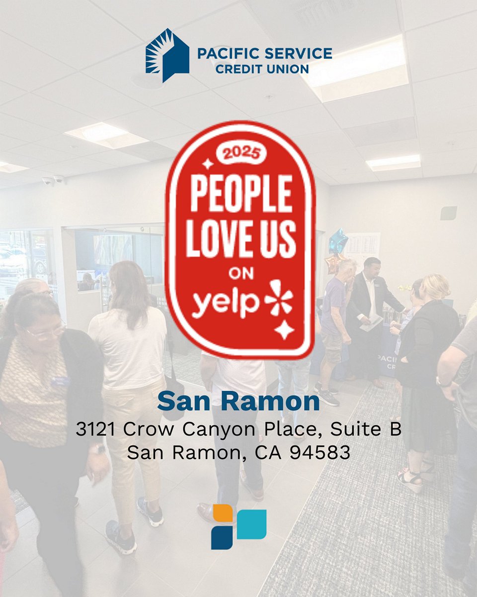 Our San Ramon branch was recently honored as one of the highest-rated and best reviewed businesses on Yelp. A huge thanks to our members who shared their experiences on the platform.