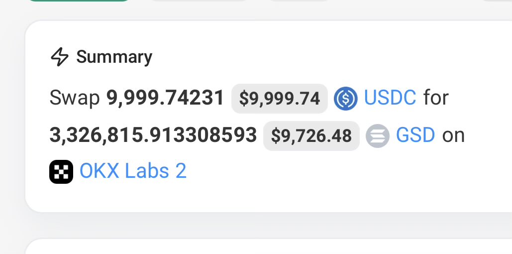 probably nothing 

$GSD