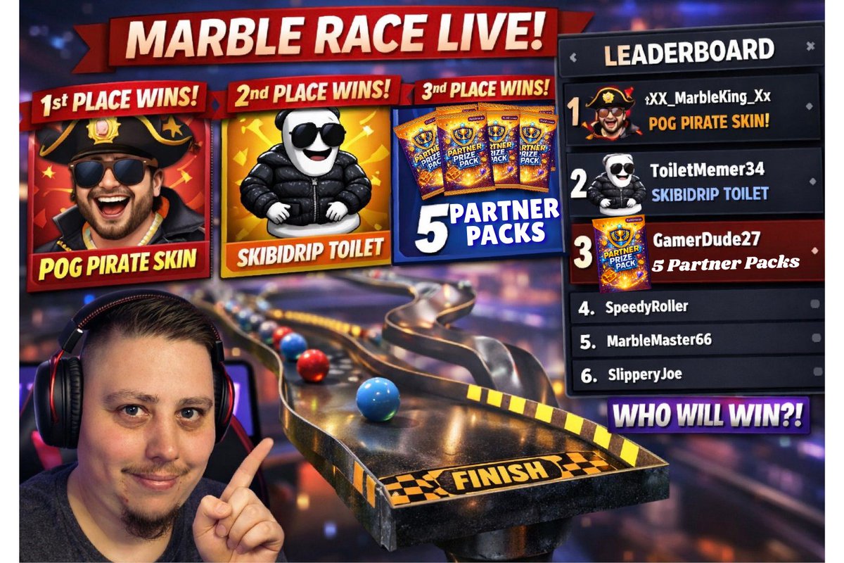 ThatAwkwardDJ's tweet photo. Come join me tomorrow (1/30) at 7p EST on https://t.co/NUjBOM4hYa .  Running two GP's, each GP will have the following up for grabs! Have a chance to win an exclusive marbles skin from Pog Digital  and partner packs from https://t.co/3Il8lDGrHq https://t.co/7RgePblotU