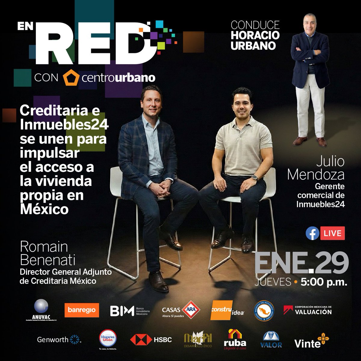 🏠 El acceso a la vivienda propia sigue evolucionando en México

Hoy, en #EnRedConCentroUrbano, hablaremos sobre cómo la alianza entre <a href="/creditariamex/">Creditaria México</a> e <a href="/Inmuebles24/">Inmuebles24 México</a> busca impulsar nuevas oportunidades para quienes buscan comprar casa

¡No te lo pierdas!
👉🏻 ow.ly/2AGF50Y58Ua