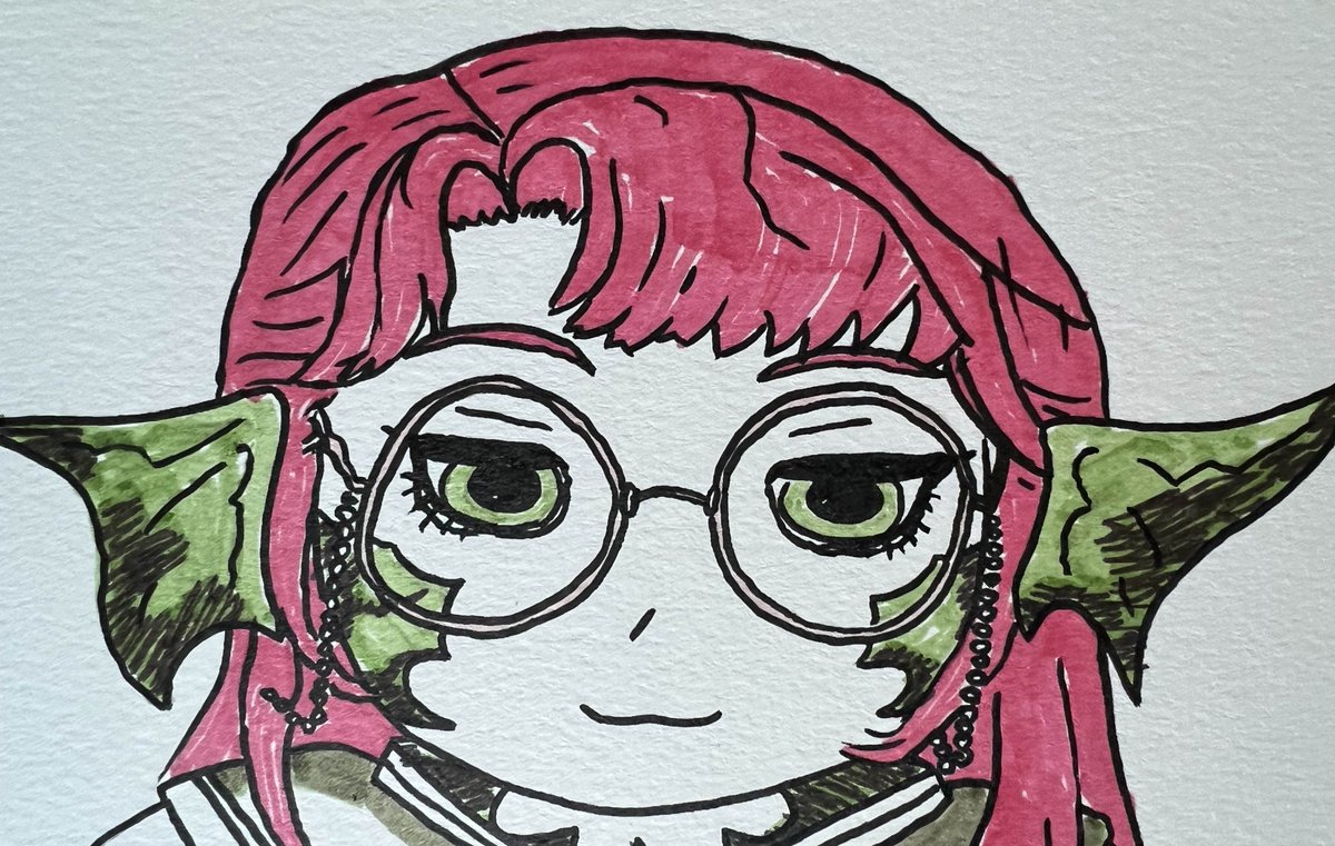I got some good markers so I've been drawing a little more... I wanted to draw Halmarut again!