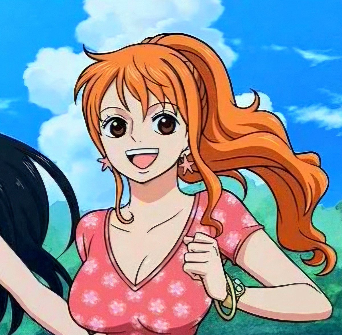 Blossom_uto's tweet photo. Nami looks so beautiful with a ponytail, Oda should draw Nami with that hairstyle more often. https://t.co/WmgCKLFD64