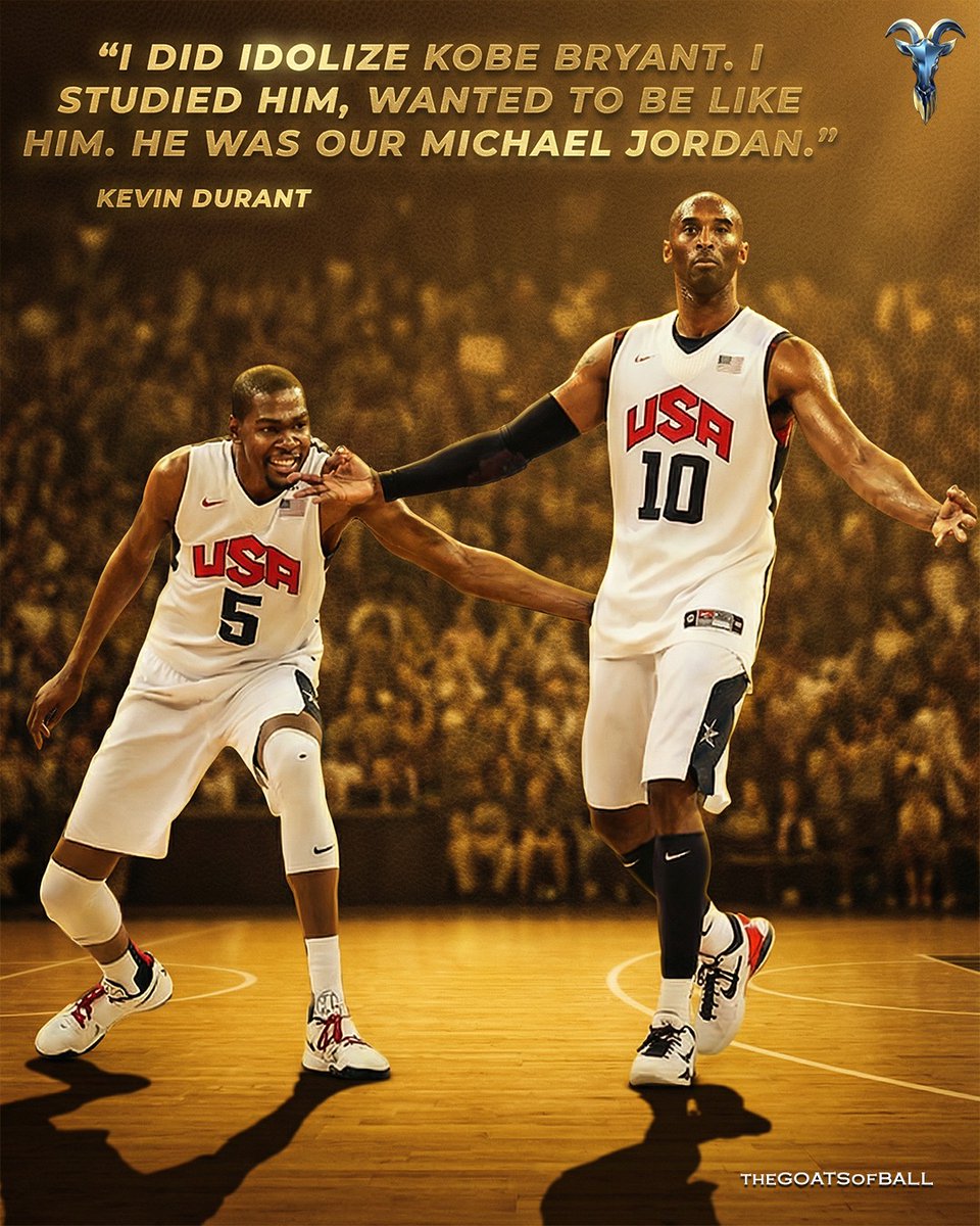 TheGOATSofball's tweet image. "I did idolize Kobe Bryant. I studied him, wanted to be like him. He was our Michael Jordan."

Kevin Durant