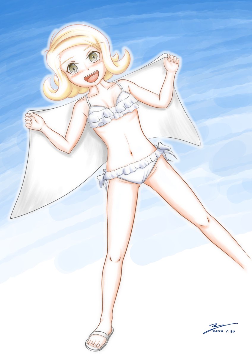 #くそ寒いので水着を貼る 
#コトブキ