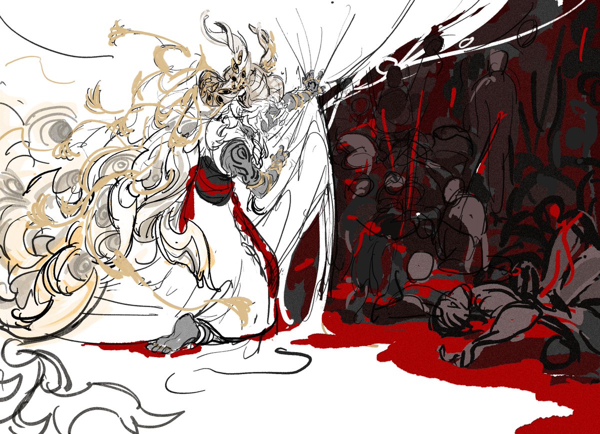 abel2356qq's tweet photo. 我该如何不去看向这地狱
关于所罗门beast的一些想法，防止我忘掉先快速的涂一个（） https://t.co/4GiMAOrr8P