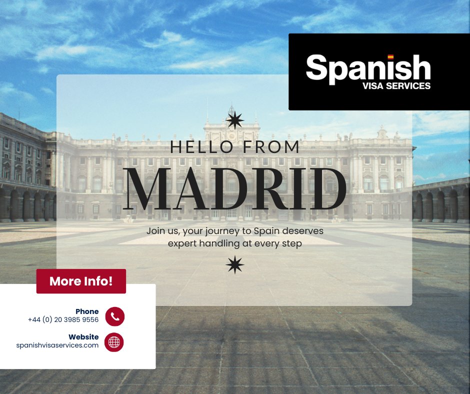 SpanishVService's tweet image. Your journey to Spain deserves expert handling at every step.

We make complex requirements feel simple and achievable.

020 3985 9556 ☎️
info@spanishvisaservices.com 📩

#ExpertHandling #SpainVisa #VisaCare #TravelEurope #ApplyWithConfidence #SpainTrip