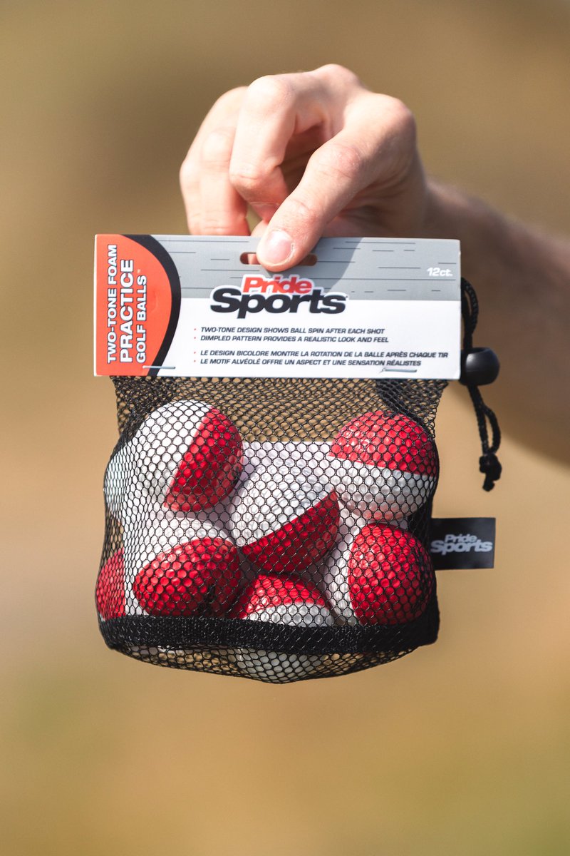 Train anywhere. Track everything. PrideSports Two-Tone Foam Practice Balls - built for serious practice without the damage.💯

#golfpractice #golfaccessories #wintergolf #indoorgolf #golfessentials