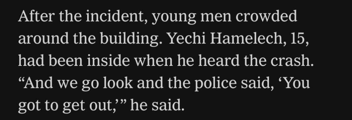 ElliotKaufman6's tweet photo. Fifteen-year-old Chabadnik got the NYT to print his name as “Yechi Hamelech,” which means “Long Live the King.” 

As in: “Long Live our Master, Teacher and Rebbe, King Messiah forever and ever.”

Well played. https://t.co/342X6x1dLe