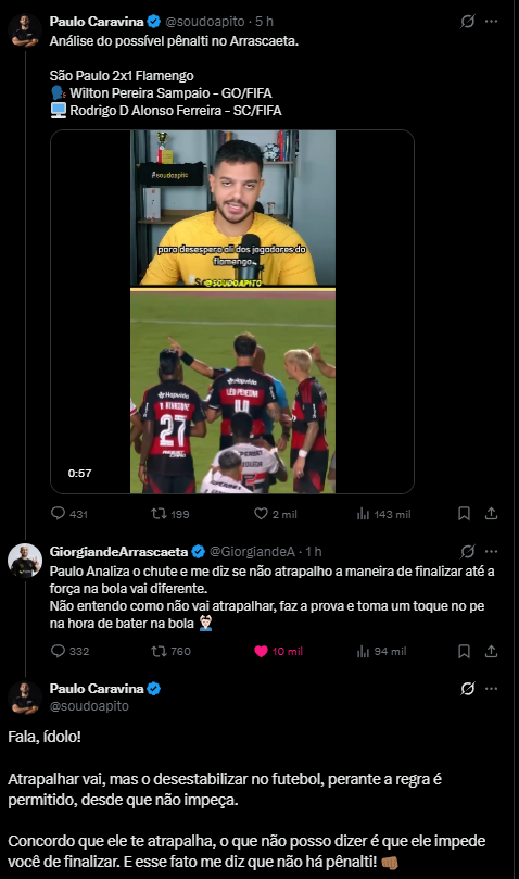 Há 5 meses atrás, trança-pé era pênalti...