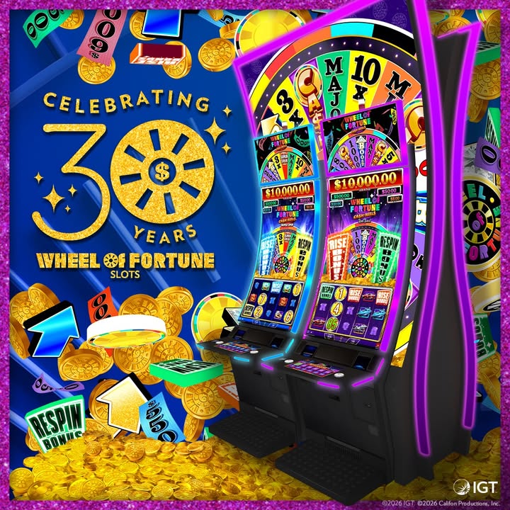We're marking 30 years of Wheel of Fortune Slots! With over 1,200 millionaires, more than 300 game versions, and jackpot prizes exceeding more than $3.6 billion, this milestone deserves to be celebrated! Learn more about this milestone anniversary: prn.to/4rg9oiV