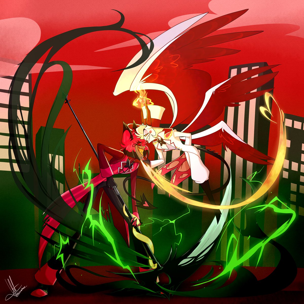 novahee_'s tweet photo. Forgot to upload this #radioapple #HazbinHotel https://t.co/1FcojiGdLl