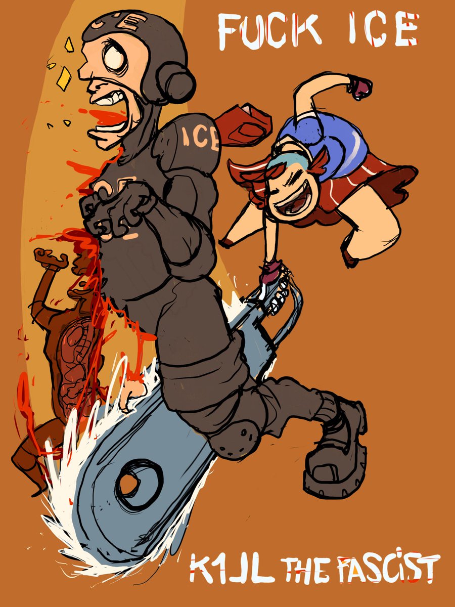 I’m working a lot and I don’t have time for a proper drawing. But FUCK THE PIGS!