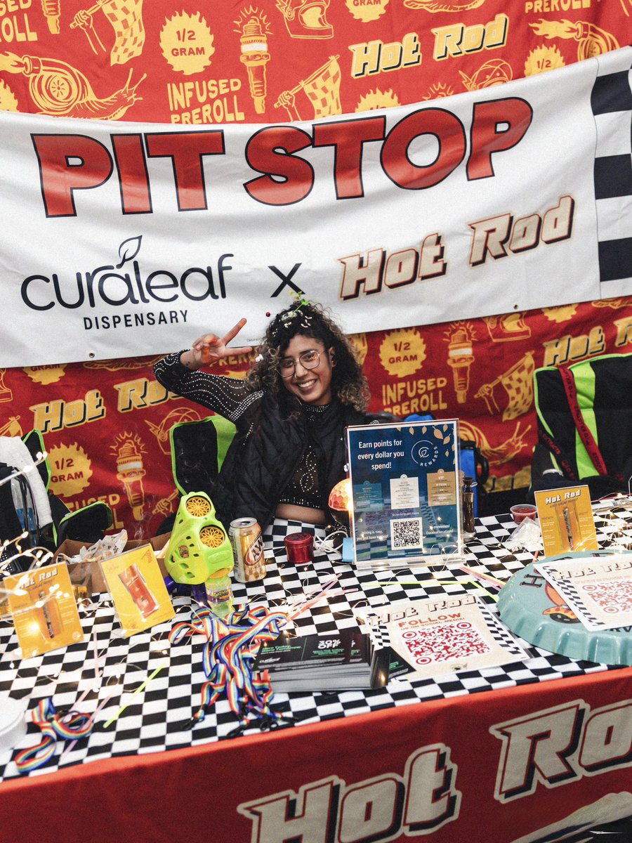 DecadenceAZ's tweet photo. The Pit Stop was full throttle all weekend 🏁✨ Huge thanks to everyone who pulled through and made it one for the books, we’ll be seeing you again this year...

Don’t forget to race over to Curaleaf and grab a Hot Rod 🍃🔥 https://t.co/Wubq3h3oCF