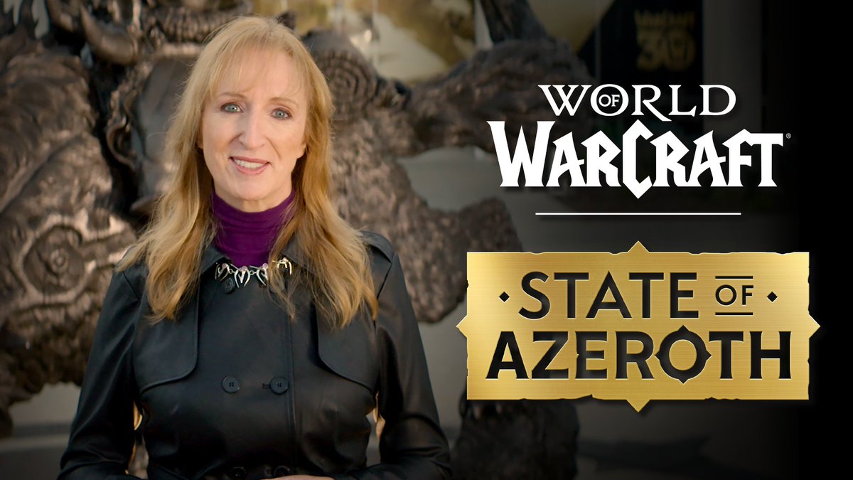 Warcraft's tweet image. Watch the State of Azeroth! 🚨

🎁 What's coming to WoW in 2026
🛠️ New Housing Features 
🔓 Learn how to grab the Dark Portal

blizz.ly/45zej6l
