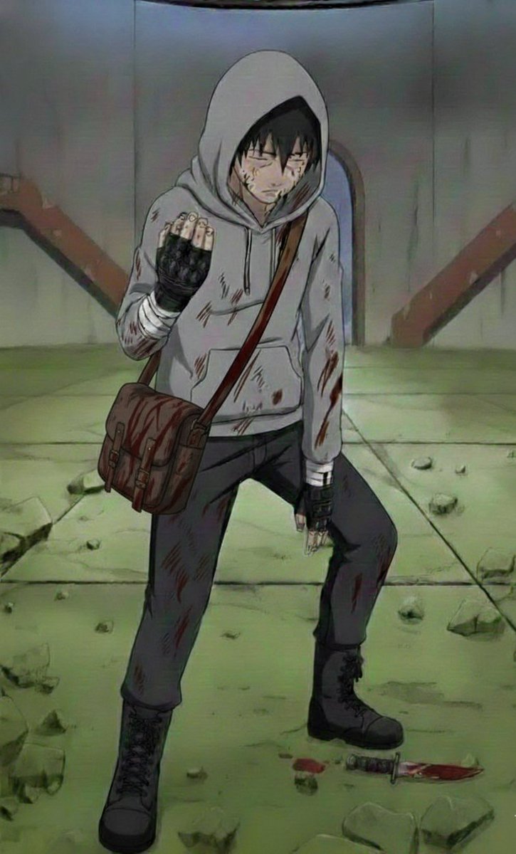 VbsaB30651's tweet photo. Keeping the essence, the blood, and the signature messenger bag. Stockholm's nightmare arrives in the ninja world. #Art #Mashup #CryOfFear #Naruto #GamingCommunity #SimonHenriksson https://t.co/pZnbHZ7RZ7