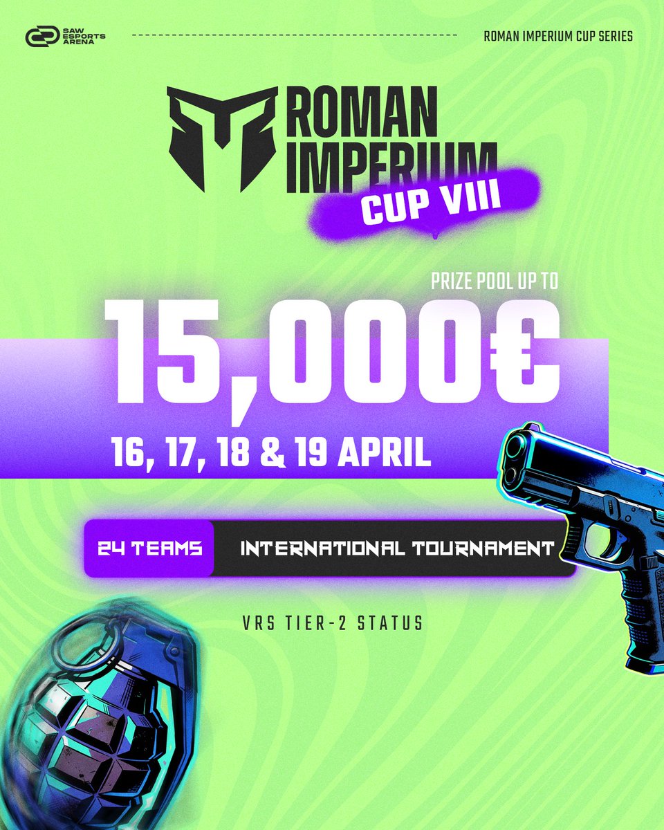 rmnimperiumcup's tweet image. ANOTHER one.
AND ANOTHER.
AND ANOTHER! 💥

ROMAN Imperium Cup – 8th Edition 🏆

We don’t stop… or Boss @rmn_csgo won’t let us 😅

Registration for the tournament will open on February 5th at 18:00 GMT.

➡️ romanimperiumcup.com

#RomanImperiumCup