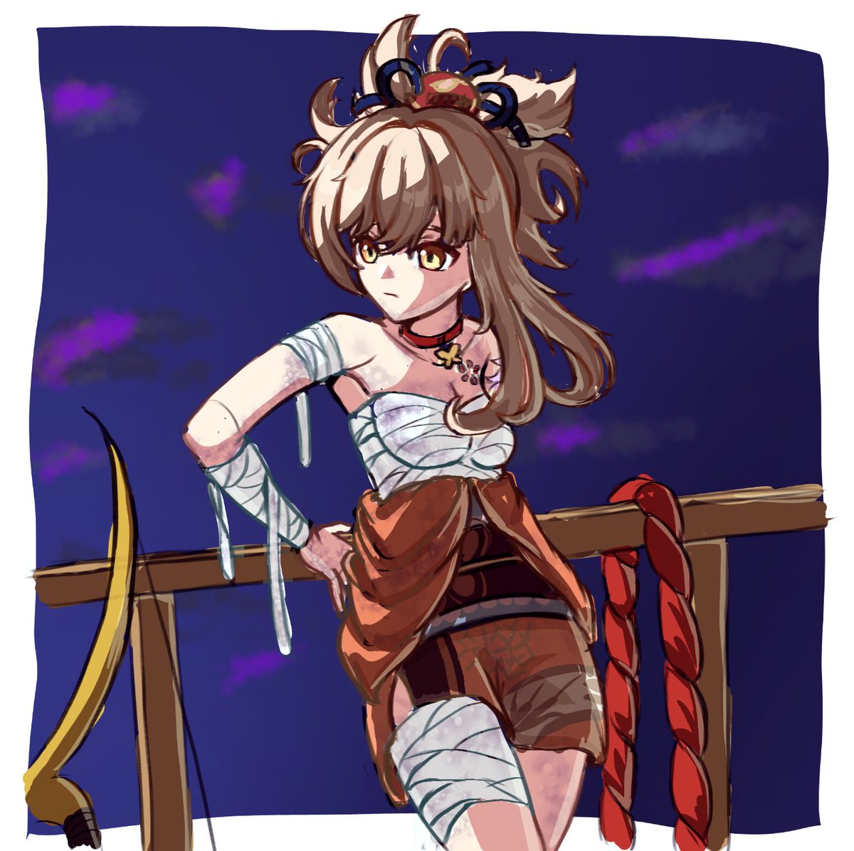 宵宮 wip #Yoimiya #宵宮