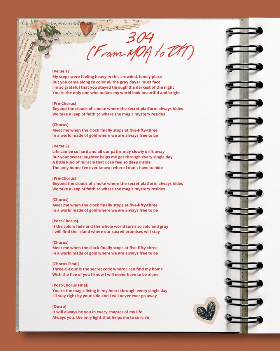 tyunthecat's tweet image. Nida Amara - 304 (2nd Single)

304 is the secret code where MOA can find home — with the five who make us never feel alone.

「 304 」now available on all digital music platforms.

#NidaAmara #투모로우바이투게더 #7YearsWithTXT #FromMOAToTXT #WeDoItForLove