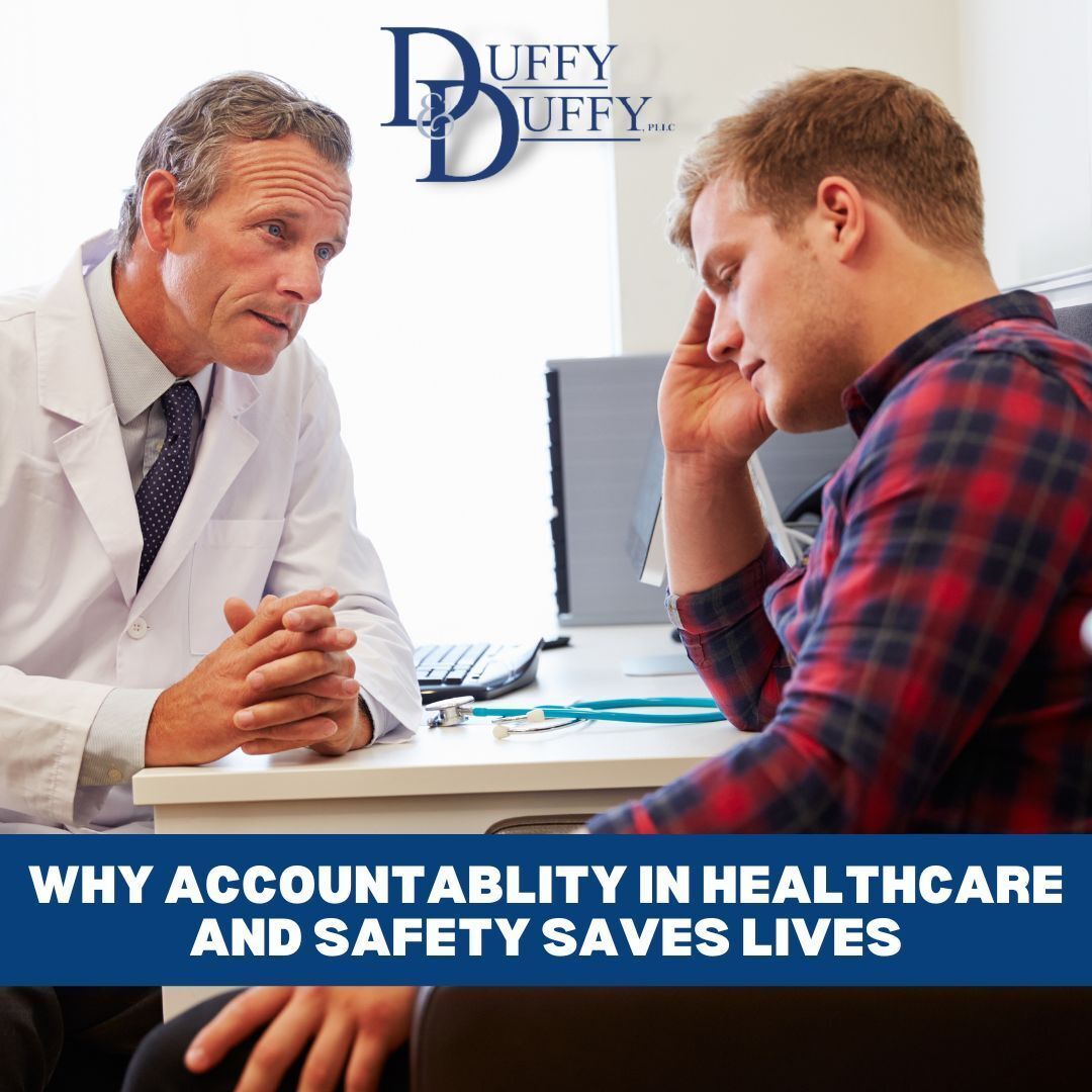 Accountability in healthcare saves lives. Holding providers responsible ensures errors are corrected, safety protocols are followed, and patients get the care they deserve. Duffy &amp; Duffy fights for accountability to protect patients and prevent harm.

buff.ly/C1IaLxC
