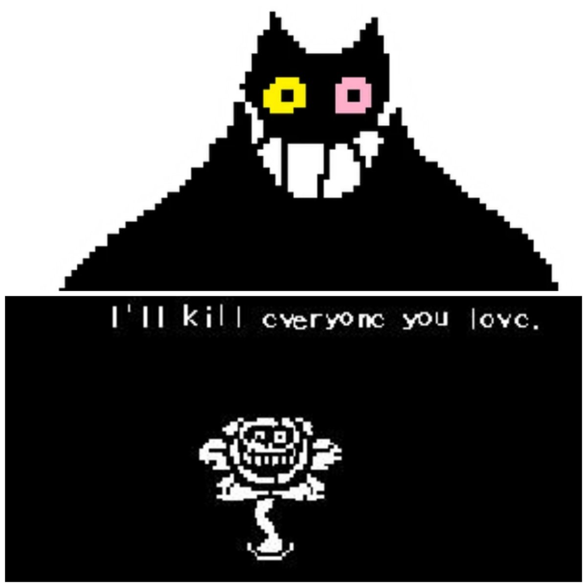 AljmaJames57337's tweet photo. @kittytrickery Personally, I would say that Friend from Deltarune is similar to Flawless https://t.co/mLyzoM3qg7