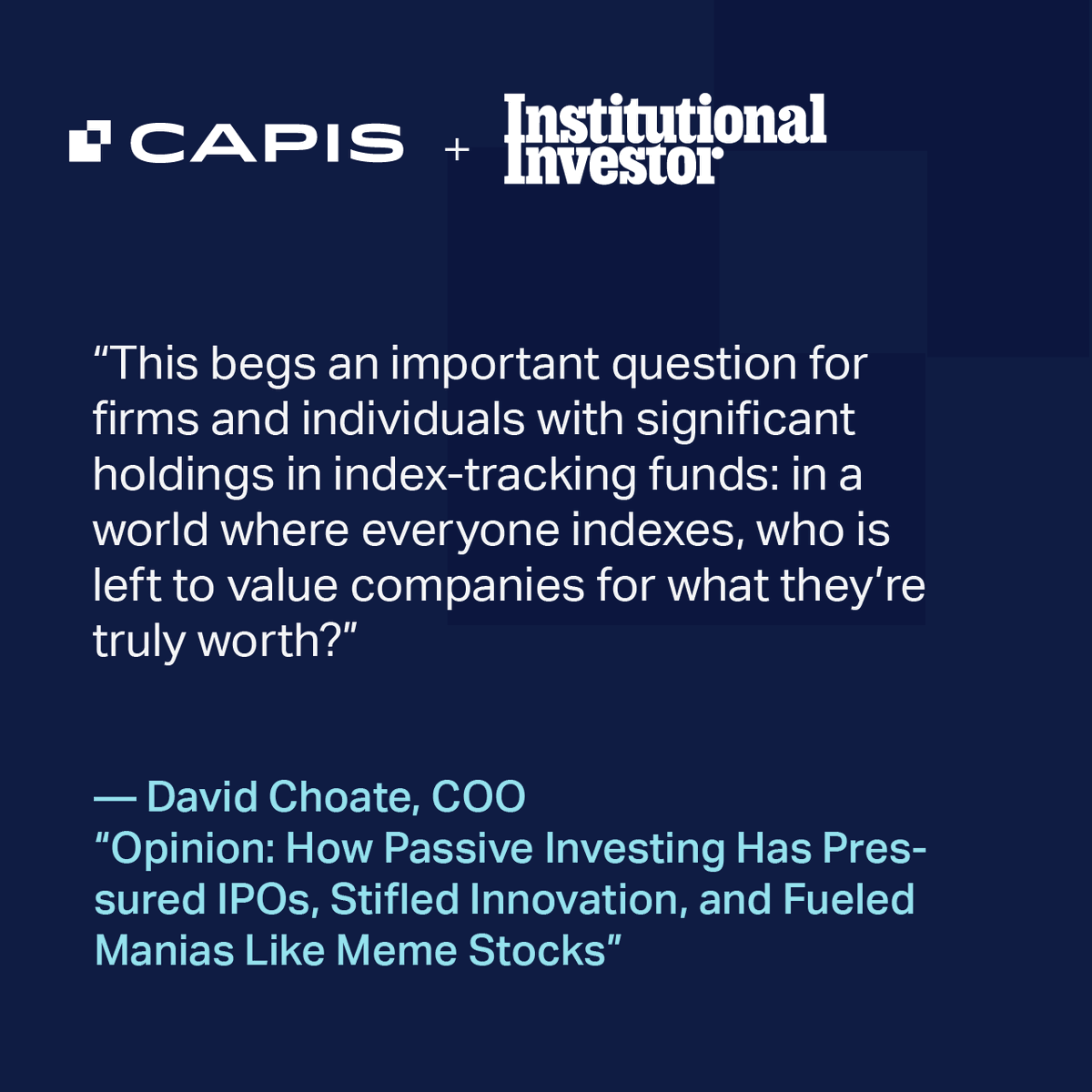 CAPIS tweet media