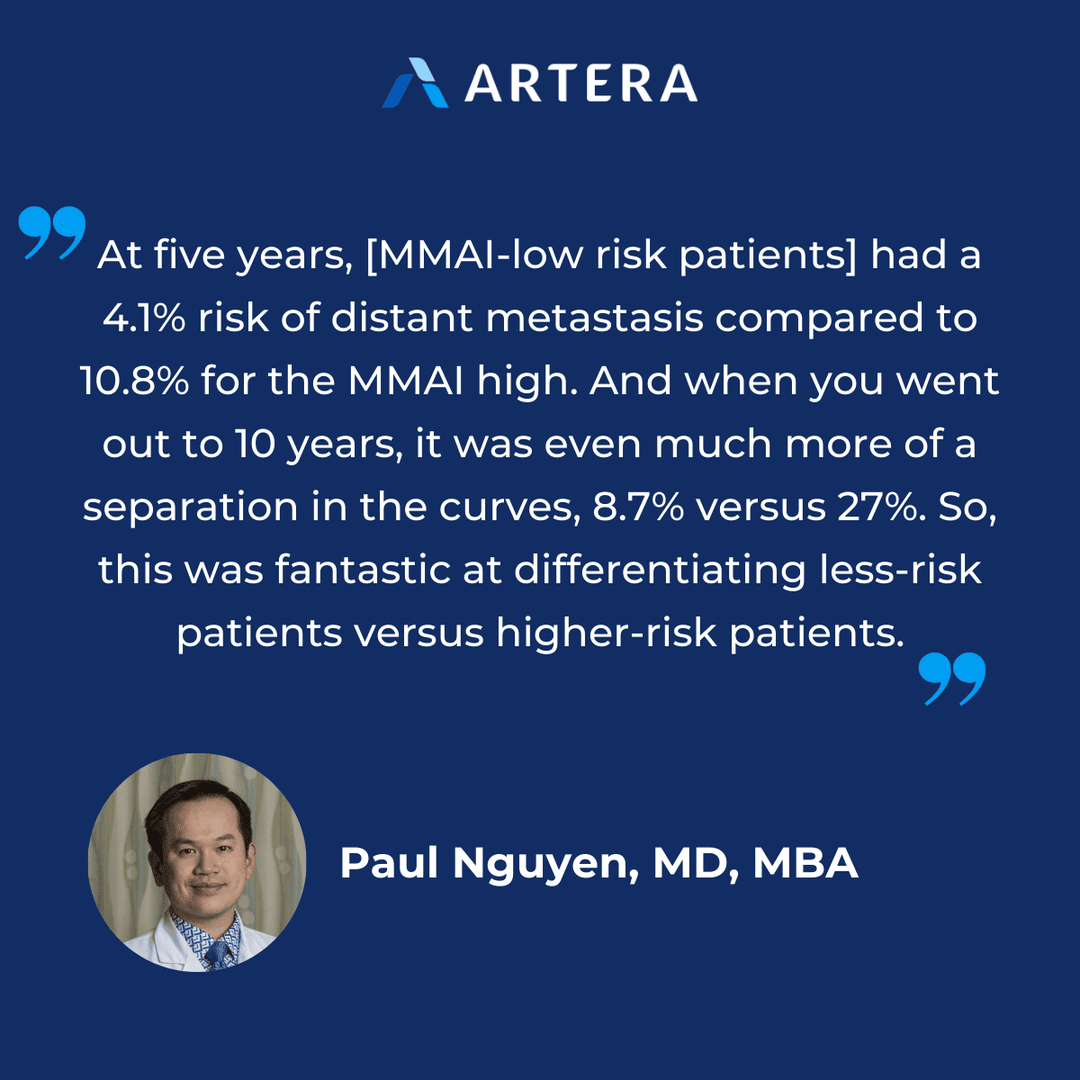 arteraAI's tweet photo. Grateful to @UroToday, Dr. Paul Nguyen, and Dr. Zach Klaassen for highlighting our AI-powered prognostic test in the salvage radiation therapy setting.

Watch the full interview: https://t.co/8LFS7mc7ju

#ProstateCancer #ArteraAI https://t.co/4BypJbMx2w