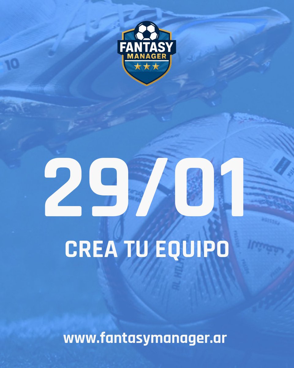 Ya está disponible Fantasy Manager, el nuevo Fantasy del futbol argentino. Ingresá en fantasymanager.ar, crea tu equipo, competi con amigos y gana premios todas las fechas! Los esperamos a todos.