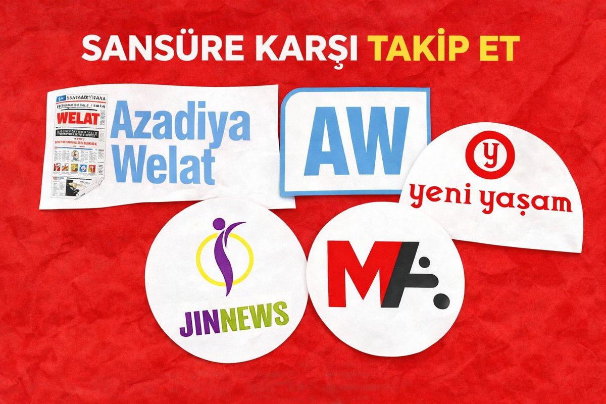 📢 Rojava'ya yönelik saldırılar başladığından beri sansür ve engellemelerle karşı karşıya olan Özgür Basın ile dayanışmayı büyütüyoruz.
#SansureKarsıTakipEt