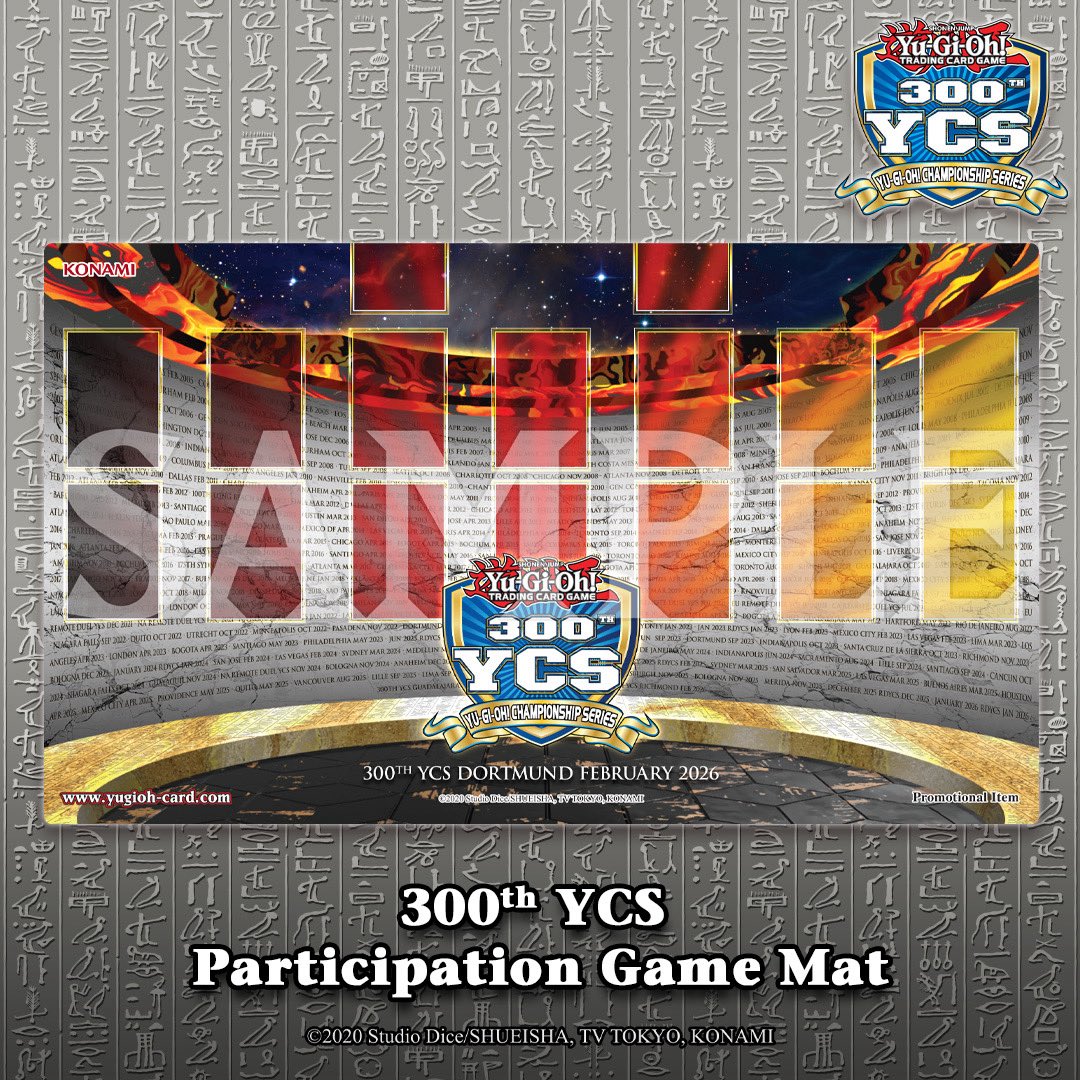 To commemorate the 300th YCS event, check out the exclusive