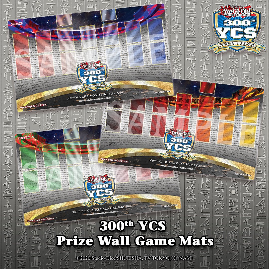 遊戯王 YCS 300th Guadalajara プレイマット 赤 JUDGE To commemorate the 300th YCS event, check out the exclusive