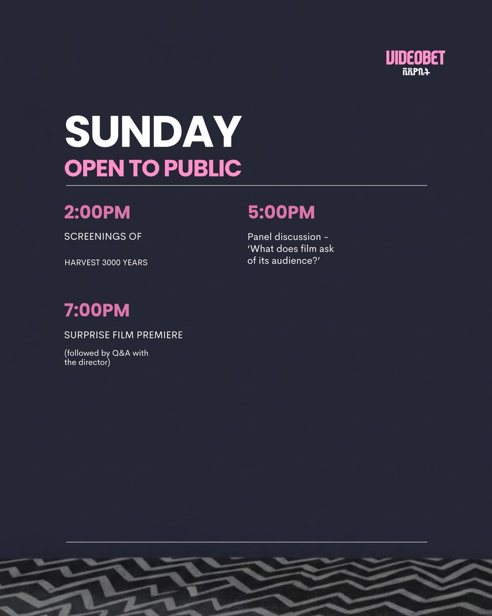 videobet_et's tweet photo. Proud to announce the opening of Videobet Cinema — a new space for bold storytelling and visionary filmmakers.
From Friday through Sunday, we’re screening the best of New Ethiopian Cinema.
Friday is RSVP only. Details soon.
Experience shaped by @marathon_spirits ✨ https://t.co/dW49nOwwz9