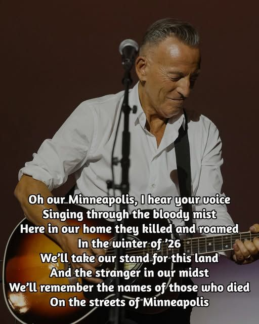 strujillo075's tweet photo. "Bruce Springsteen - Streets of Minneapolis". America is the land of immigrants. Springsteen's maternal grandfather was born in Italy, immigrated to the US, became a lawyer, and impressed the young Bruce Springsteen as "larger than life." Thank you, Bruce, for writing this song. https://t.co/OA9oF5QyuL
