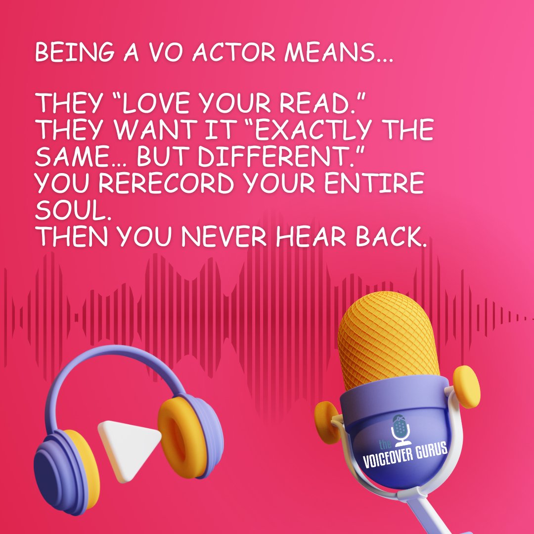 VOGurus's tweet photo. #voiceover #voiceacting #voiceactor #studiolife #callbacks https://t.co/r5T1ucPhQu