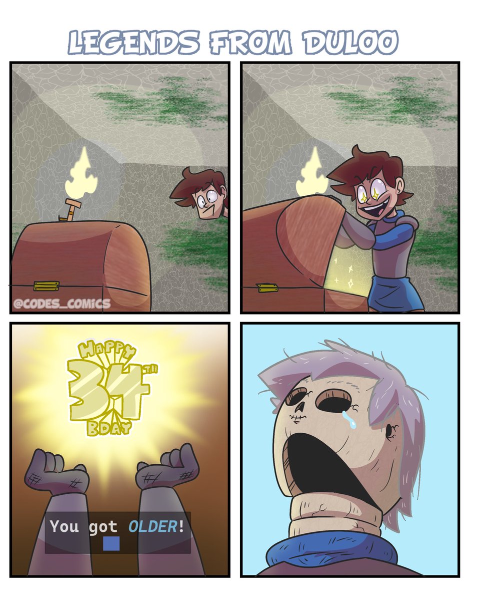 Made a little comic for my birthday 🤣🎉😅💀