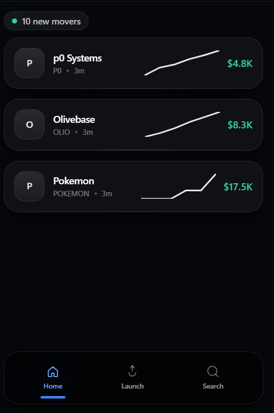 🧪 DAY 3
Building a Memecoin Launcher on Base (Daily POW)

Building my Memecoin Launcher as a Base Mini-App today was less about “shipping fast” and more about debugging real product pain.

I worked on wallet connection, UI cleanup, navigation stability, and token discovery, and