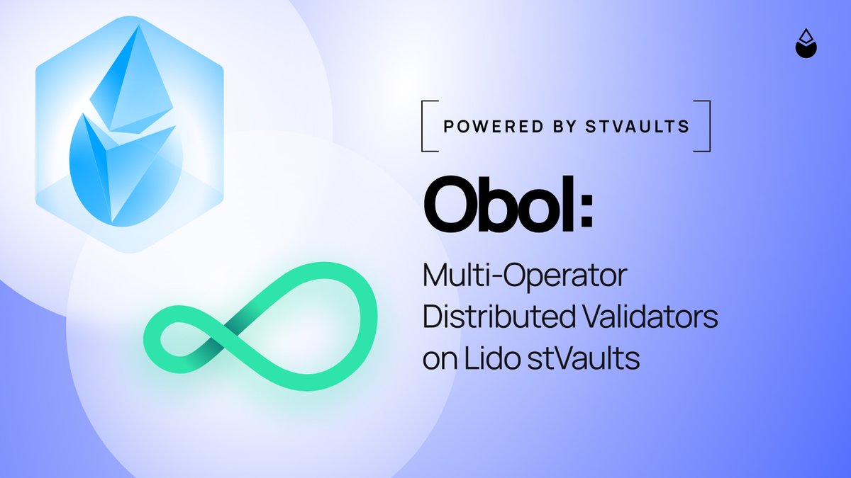 Obol is launching the Ethereum Client Team Vault - a multi-operator,  DVT-powered Vault built on Lido V3 - prioritizing security, Ethereum  alignment and risk minimization. ↓