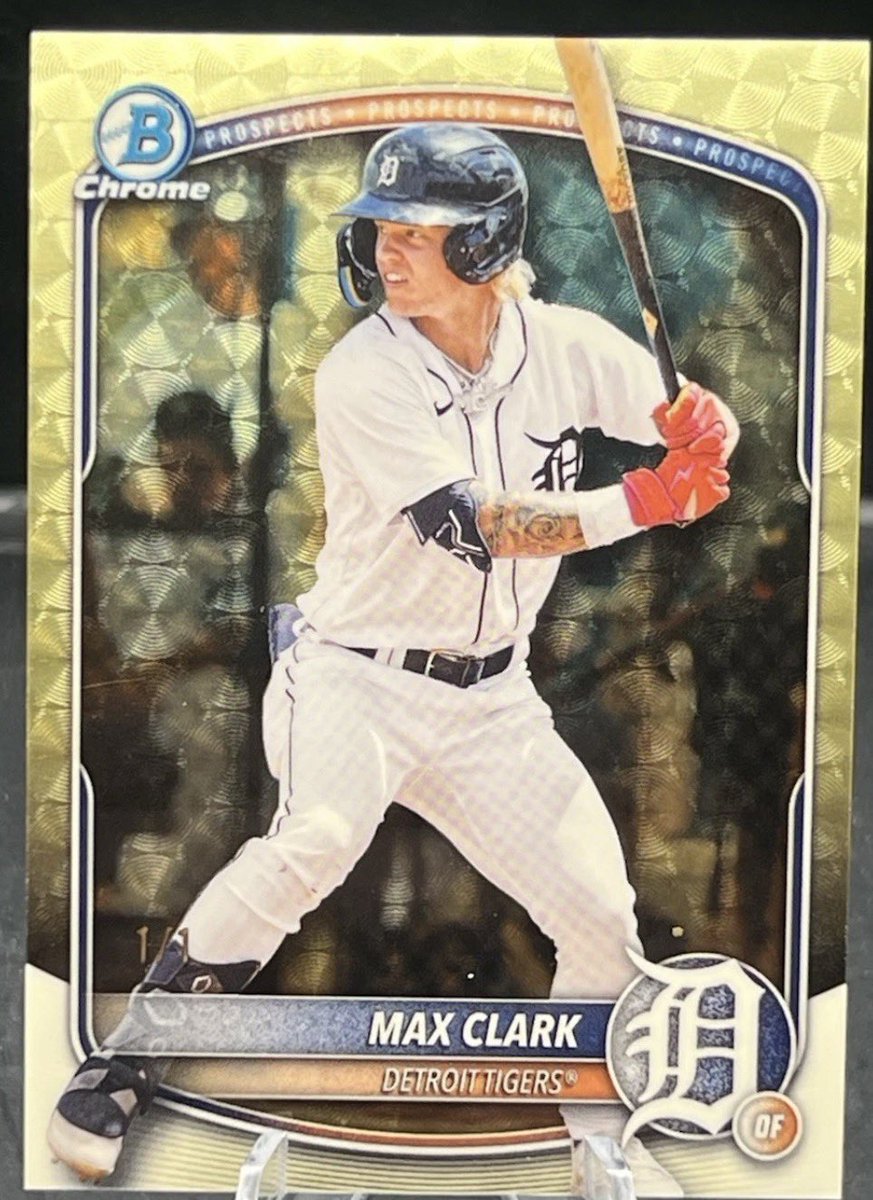 bumblebeetuna's tweet photo. For Sale! DM if interested!
2025 Bowman Draft Max Clark Superfractor 1/1
#maxclark https://t.co/hOyqGmhER7