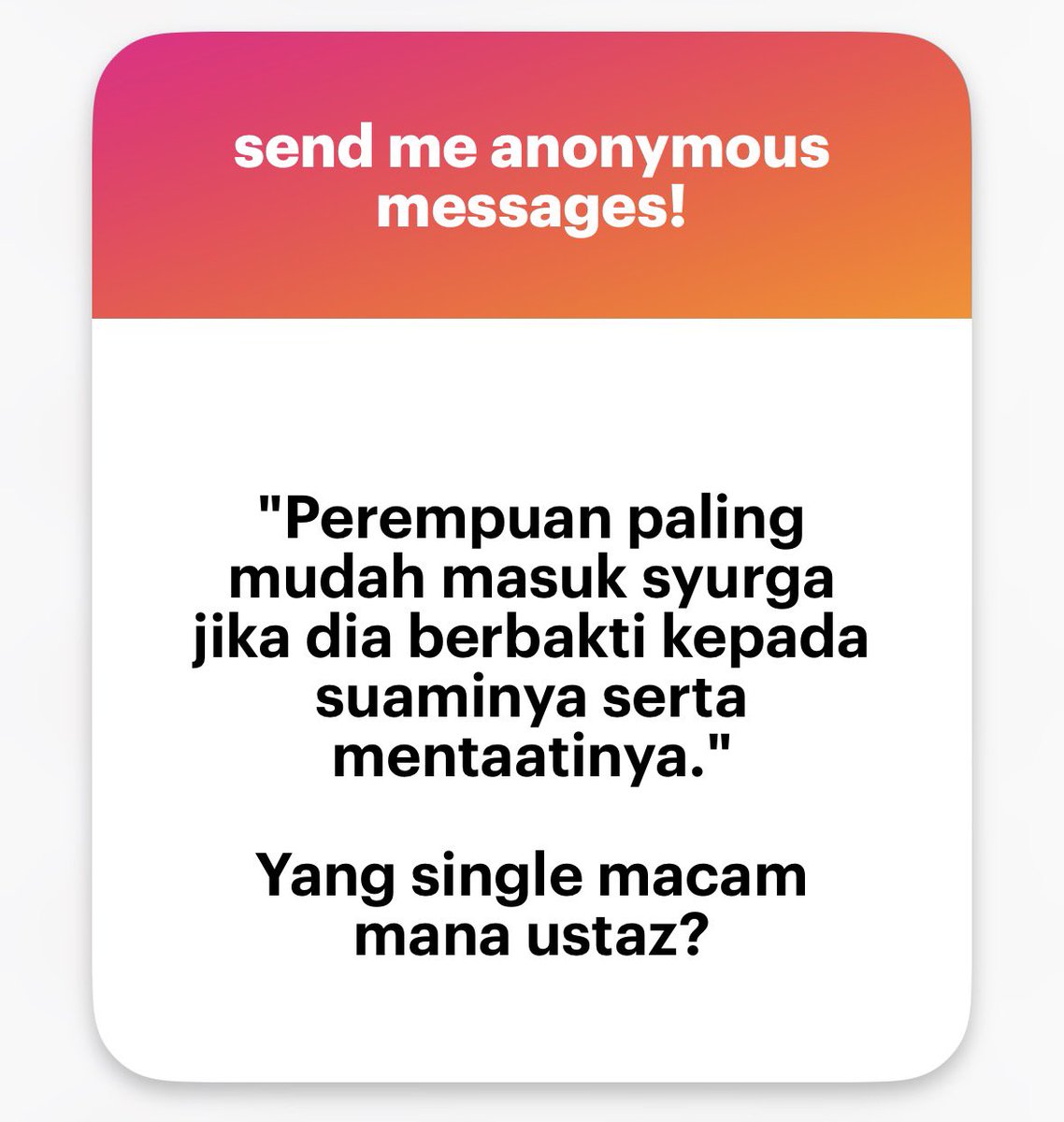 Kena kahwin atau berpuasa.