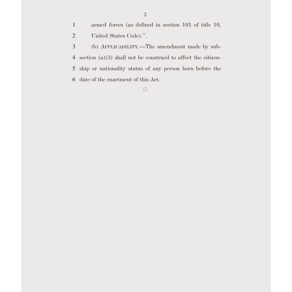 RepThomasMassie's tweet image. I am a cosponsor of @RepBrianBabin's HR 569, the Birthright Citizenship Act of 2025.

This bill closes a loophole that incentivizes illegal aliens to break our laws. Under its provisions, children of illegal aliens would not qualify for 14th Amendment birthright citizenship.