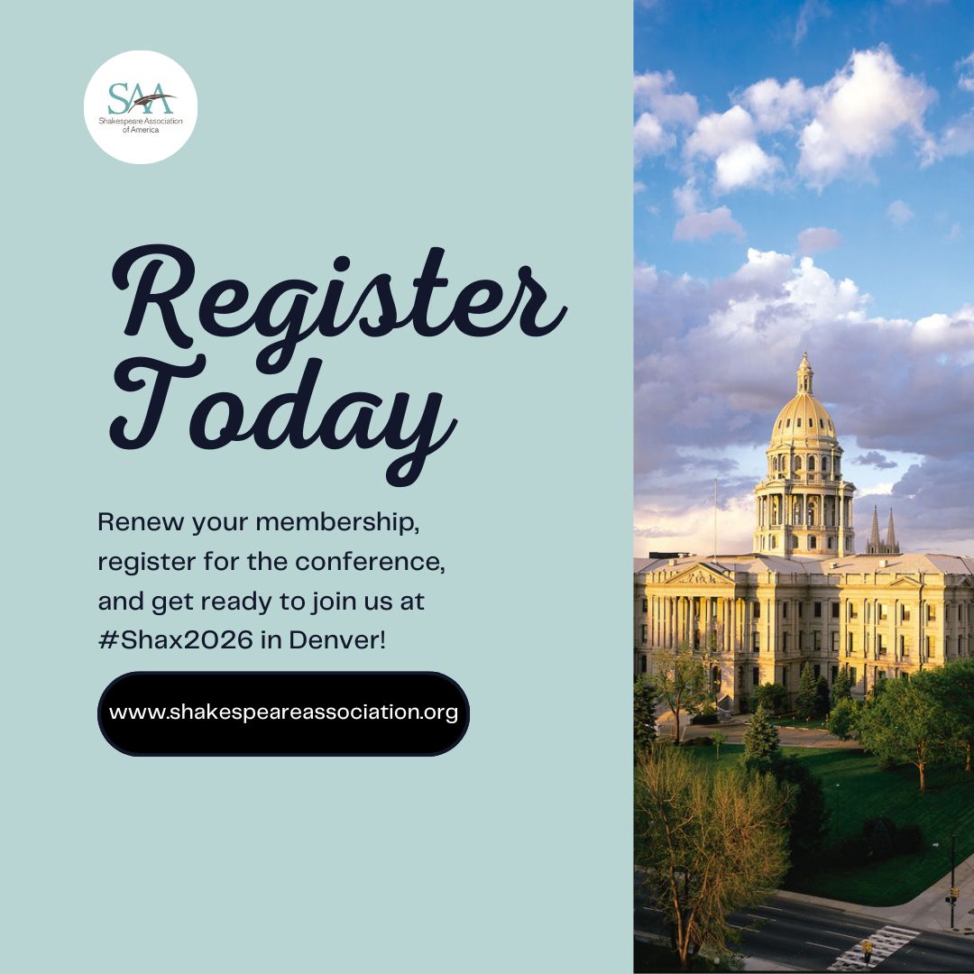 Shakespeare Association of America tweet media