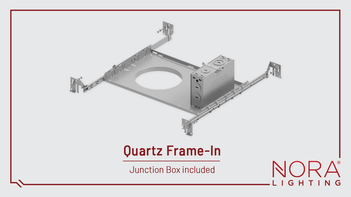 🚨 New Frame-Ins with a Junction Box🚨
✔️ Works seamlessly with Quartz 
✔️ Less material and faster installation
✔️ Compatible with remote emergency

Built to make installs easier from rough-in to finish. 💡🔧
#NoraLighting #Quartz #CanlessLighting #NewConstruction