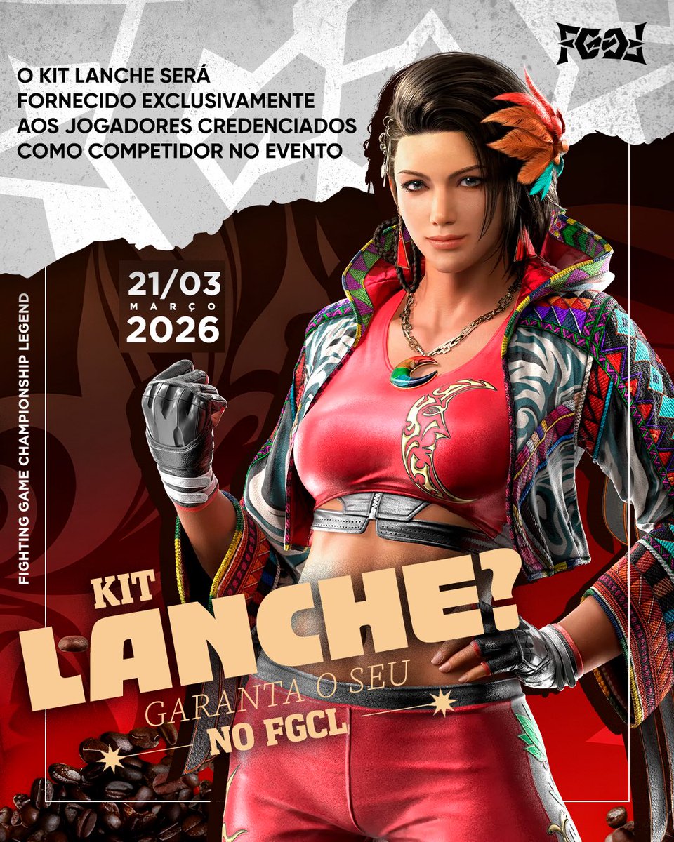 KIT LANCHE GARANTIDO NO FGCL! 🔥🥊
Pensando no conforto e no desempenho dos nossos atletas, o FGCL irá fornecer kit lanche para os jogadores credenciados como competidores do evento.
 
🔗 INSCRIÇÕES NOS COMENTARIOS!

#FGCL #FGC #CotW #fightinggames